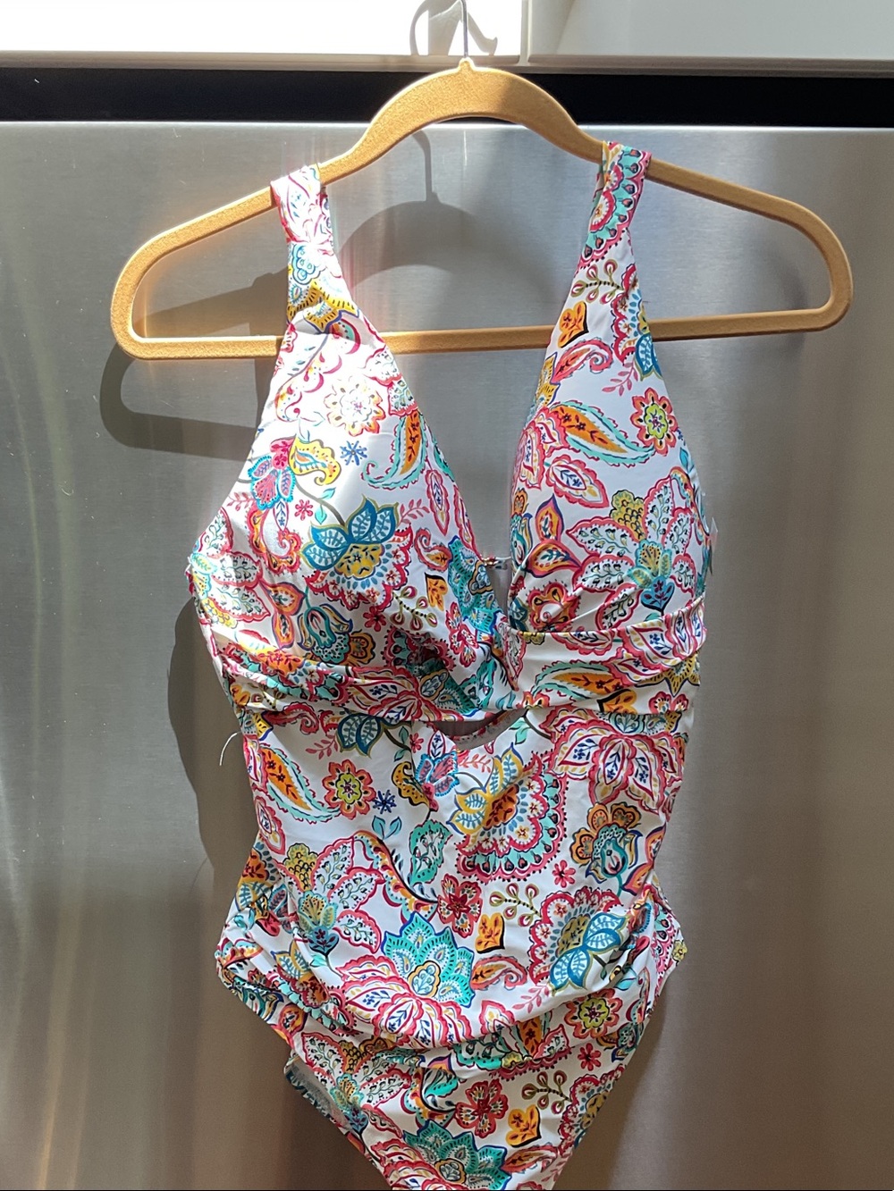 La Blanca Multi-Color Paisley One-Piece Swim Bodysuit